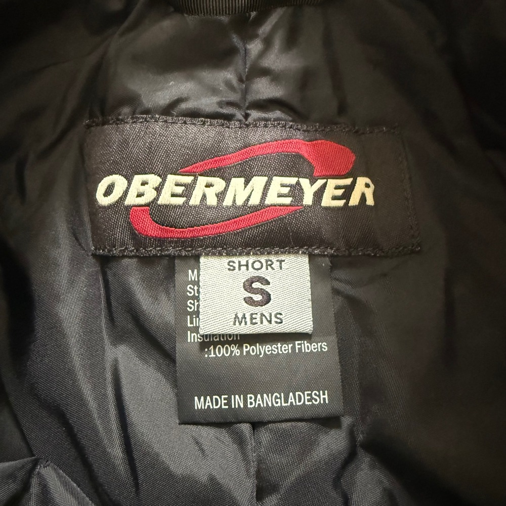 VTG Obermeyer Snowboard Pants Mens Small Short Black Insulated Ski Trousers - Picture 3 of 9